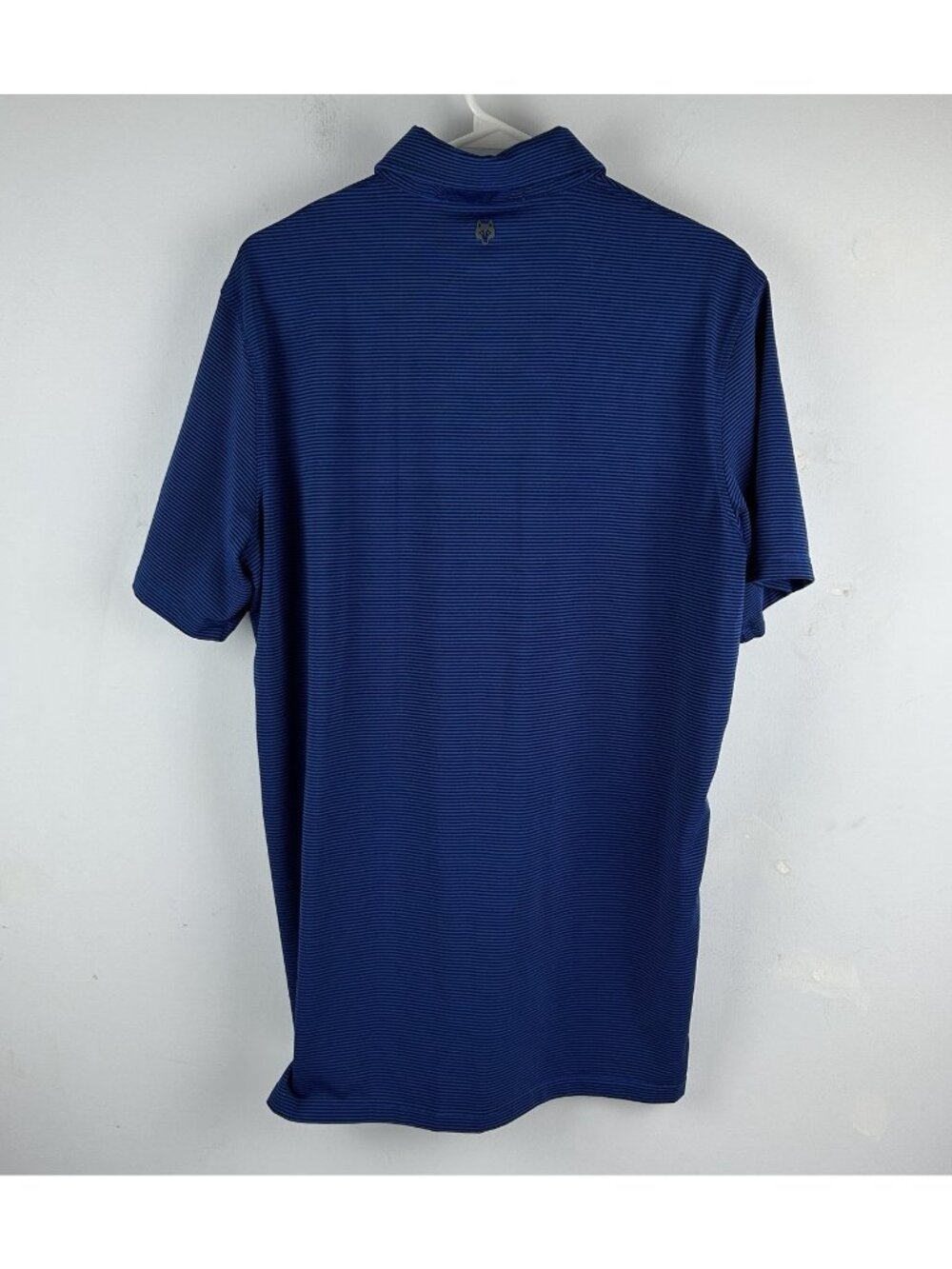 Greyson Polo Shirt Mens Medium Blue Striped Performance Golf Waterbury Open - Picture 5 of 8